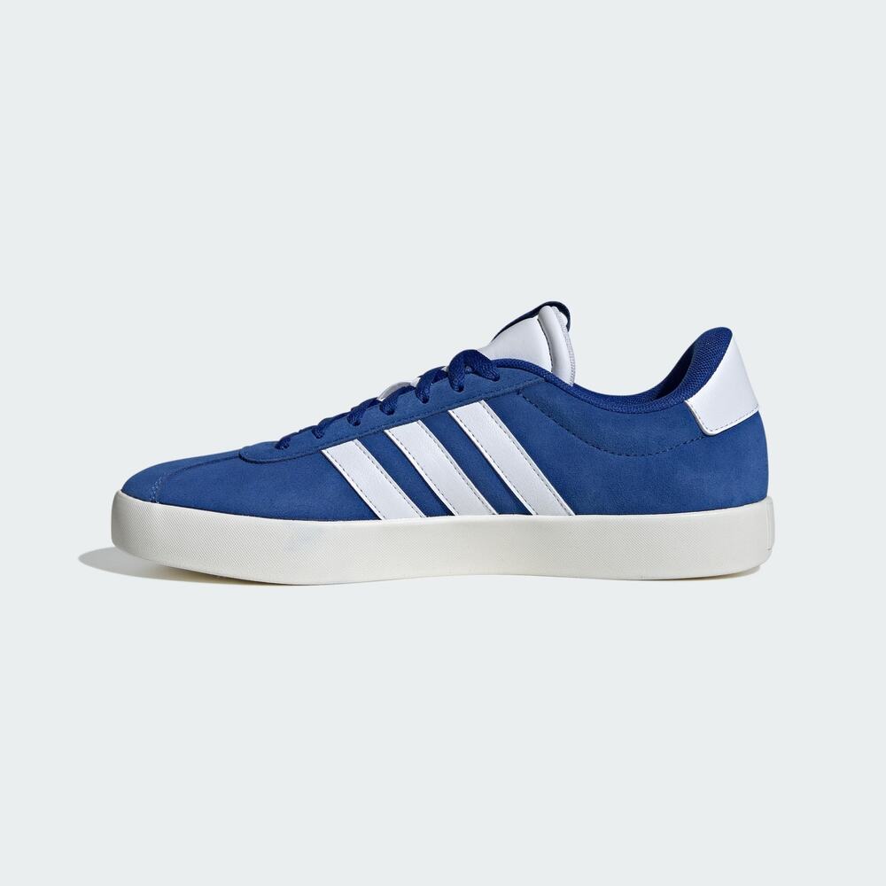 NWT Adidas VL Court 3.0 Suede Sneakers Team Royal Blue White, Men's Size 9.5 - Picture 4 of 7